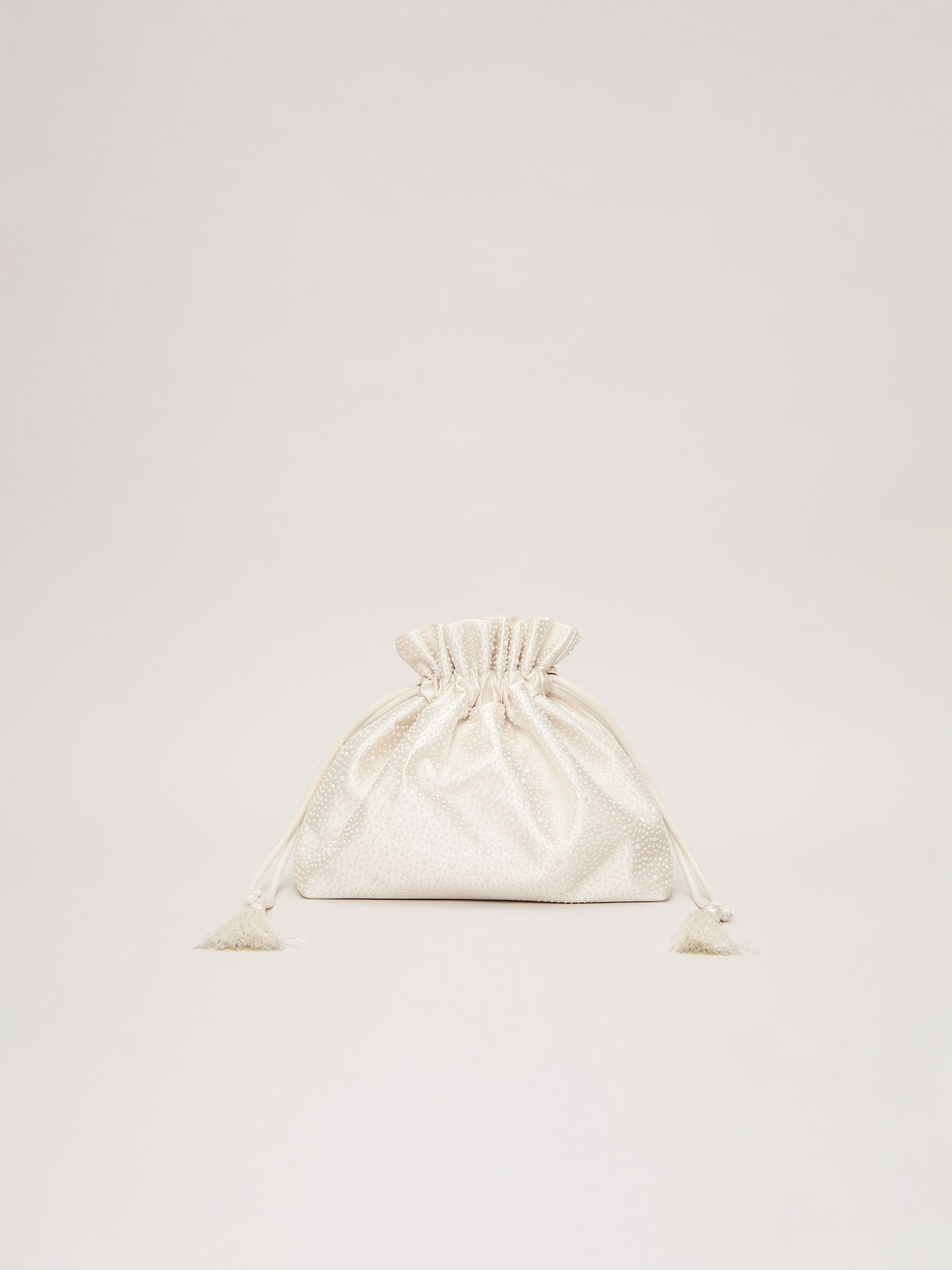 Phase Eight Pearl Drawstring Clutch