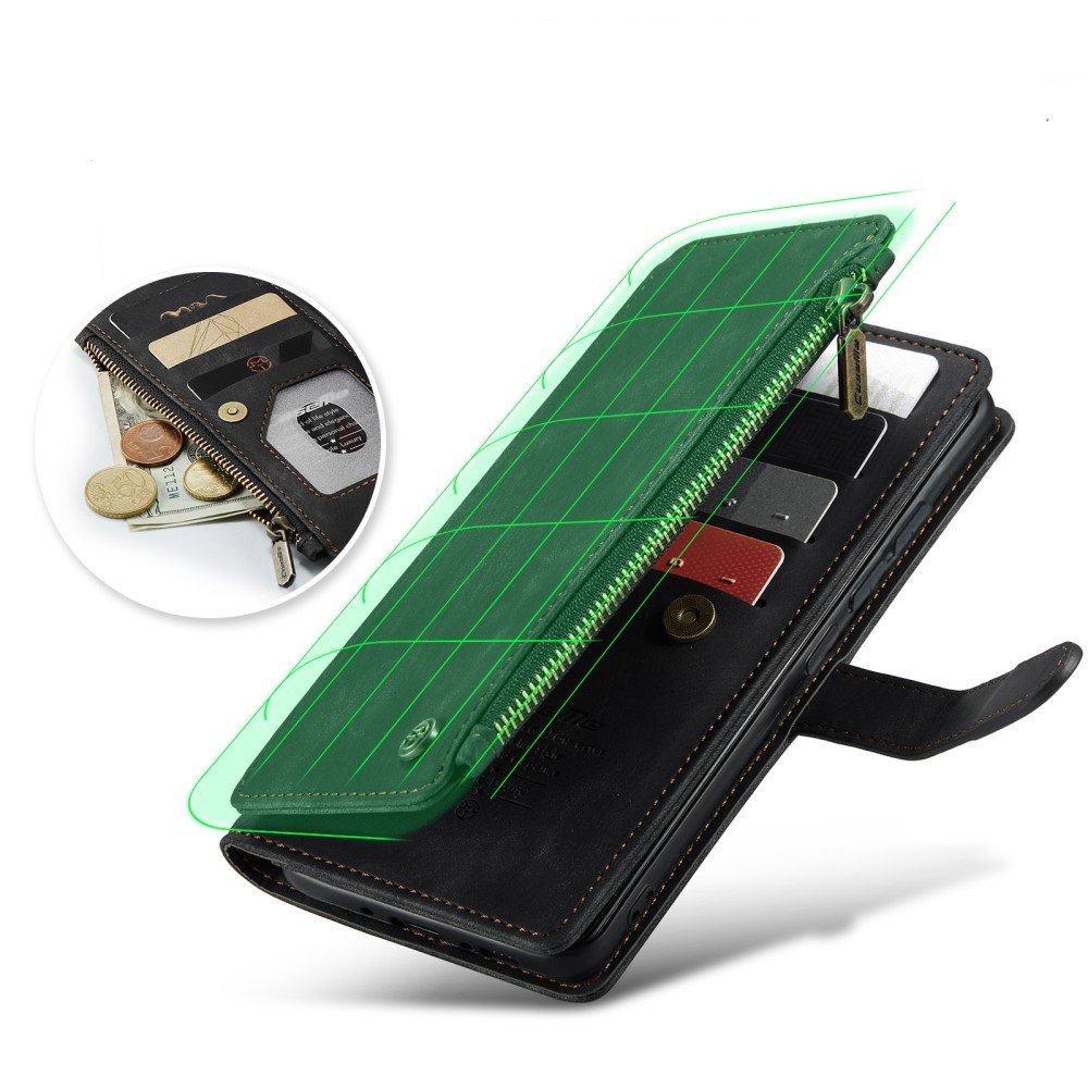 Samsung Galaxy A54 5G 2in1 Leder Tasche Karten Etui - Schwarz