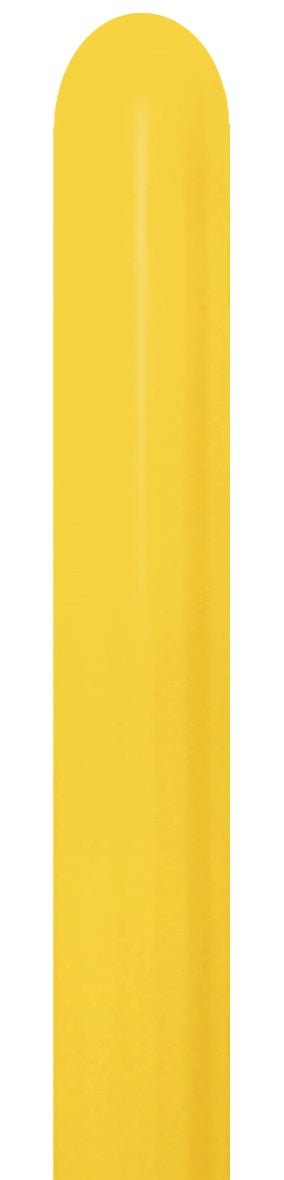 Gele Modellleerballonnen 7,6Cm Dik 1,52m 50st