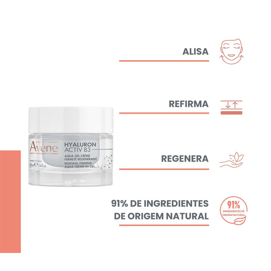 AVENE  Hyaluron Activ B3 Aqua-Gel Creme Antienvelhecimento - 50ml