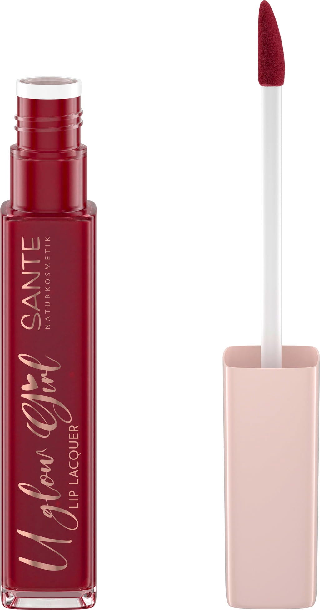 Santé naturally.  U Glow Girl Lip Lacquer, 03 Rot (5,60 g)