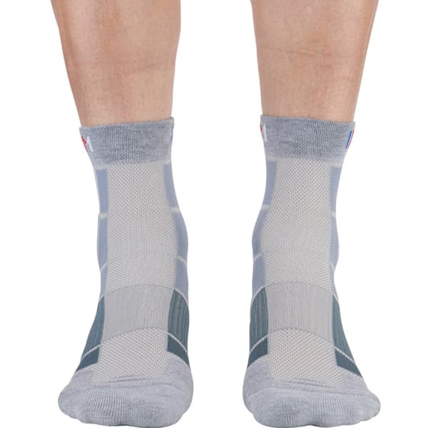 Chaussette randonnée MONNET MID AIR GRIS ROUGE