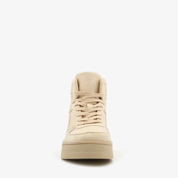 Blue Box hoge dames sneakers beige