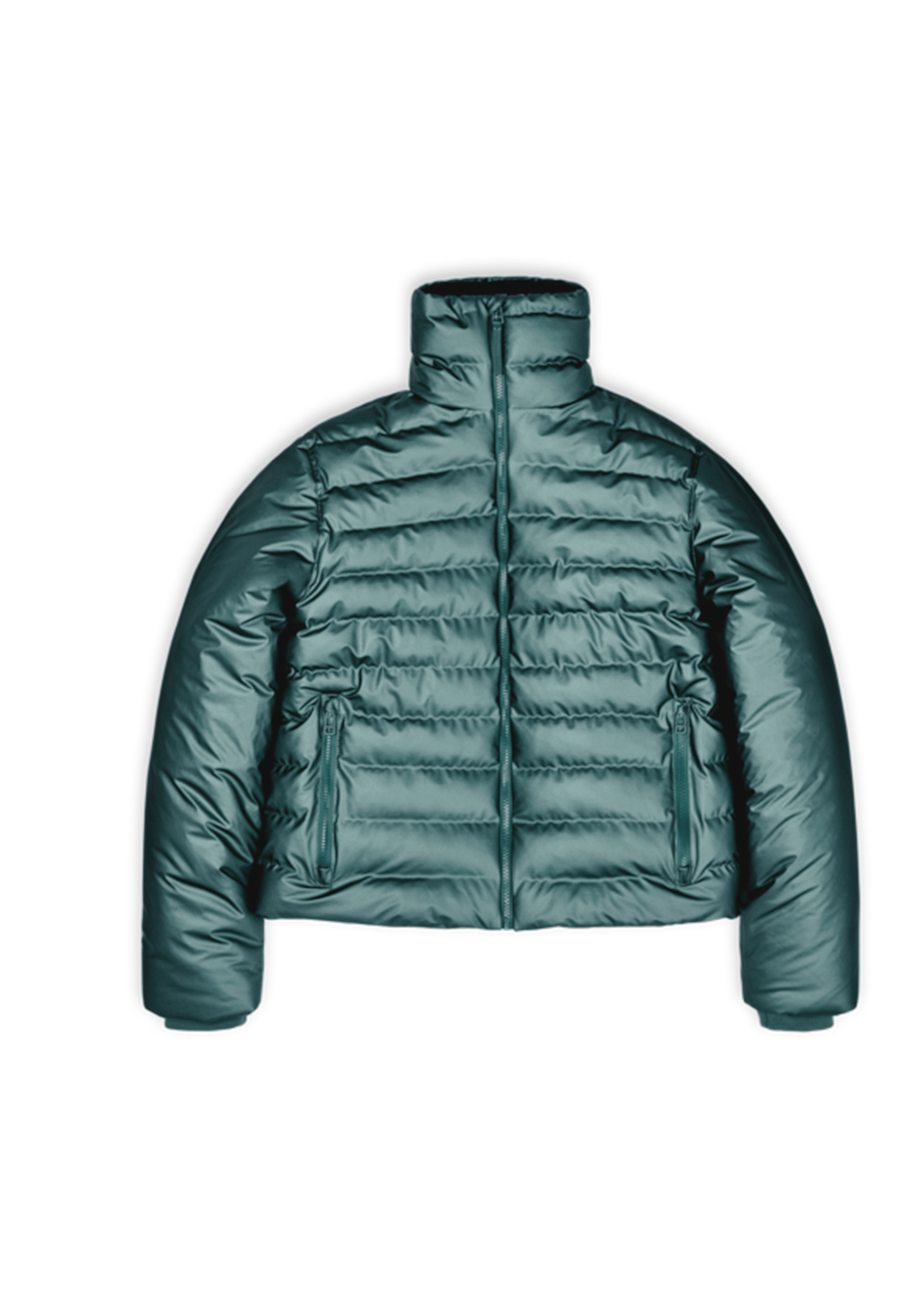 Doudoune col montant| Argent