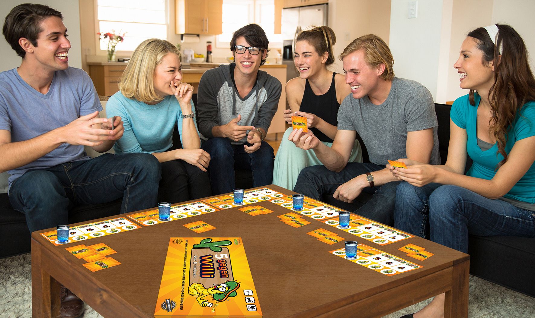 5 gegen Willi - Das Trinkduell Trinkspiel Saufspiel Partyspiel Gesellschaftsspiel