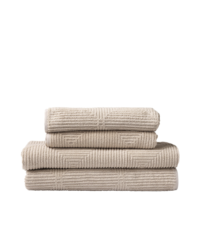 FDB Møbler R33 handdoek 50x90 set van 2 grijs