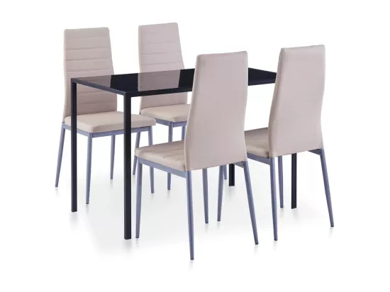 Ensemble de salle à manger 5 pcs Cappuccino