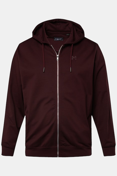 Men+ Hoodie-Jacke, Kapuze, Zipper, bis 8 XL