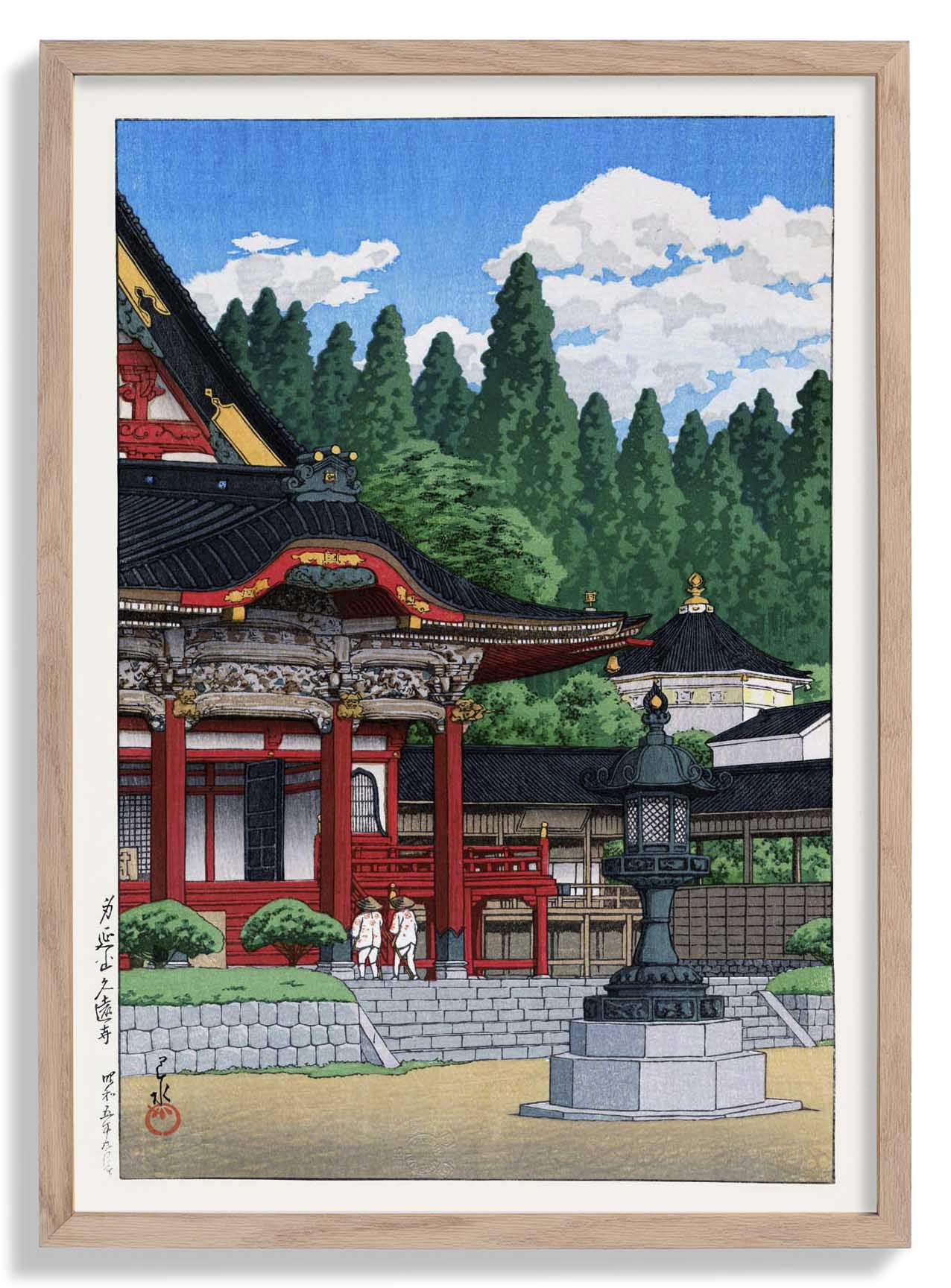 Roter Tempel von Hasui