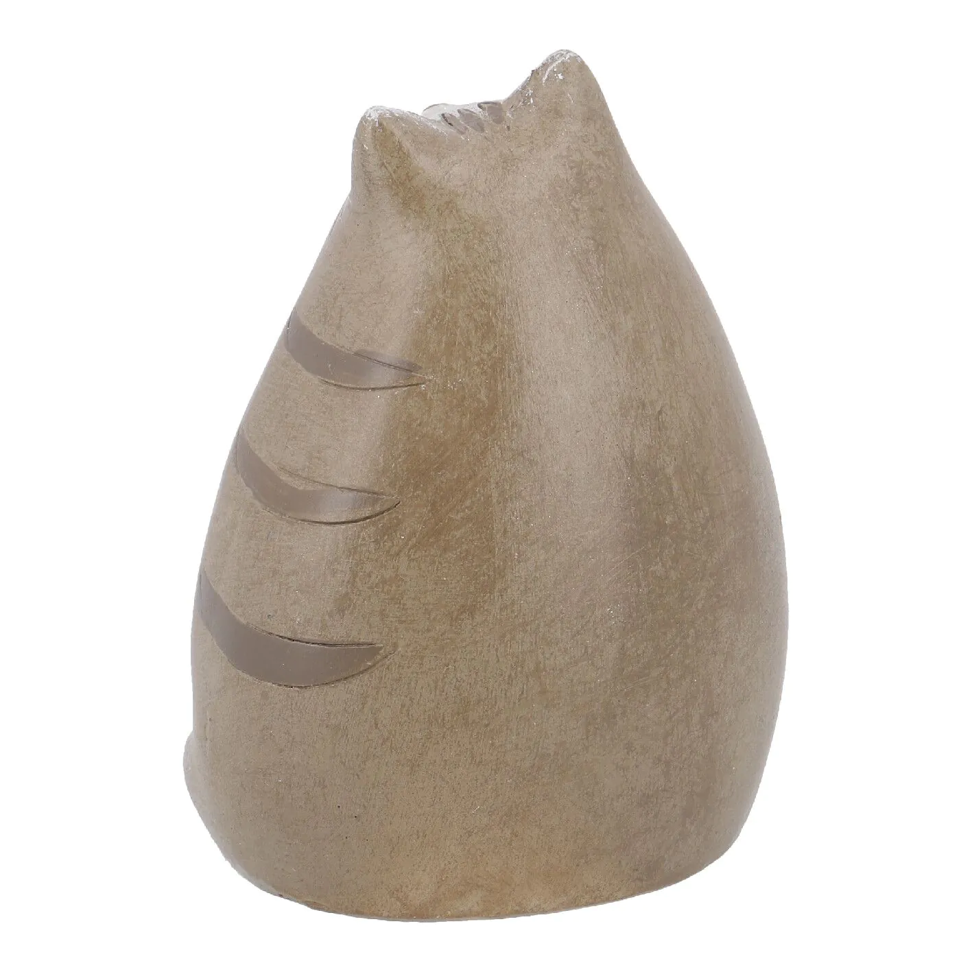 Katze, bauchig/Augen zu, 8.5 cm
