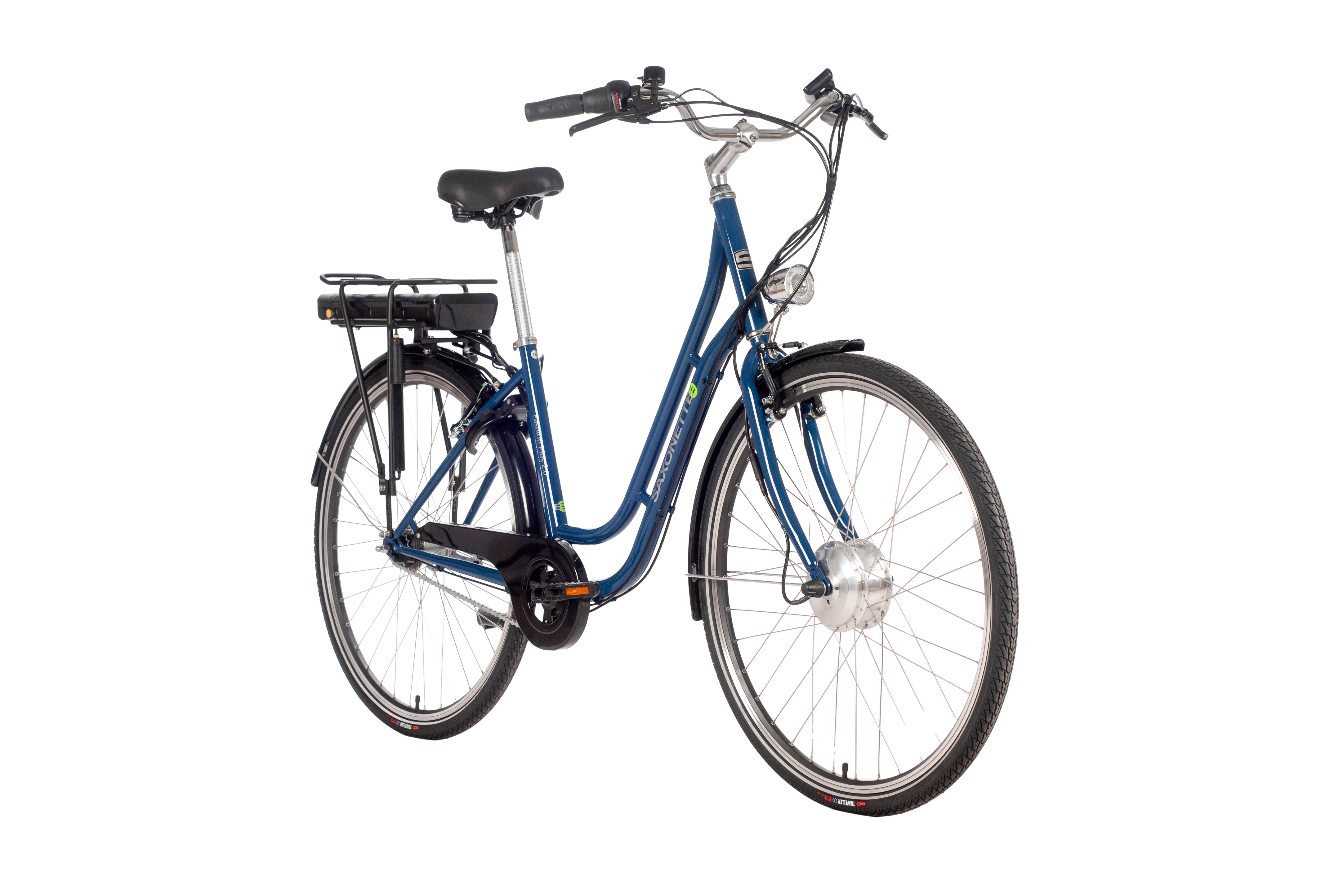 SAXONETTE Fashion Plus 2.0 - E-Citybike Classic 7 Gang-Rücktrittbremse Wave