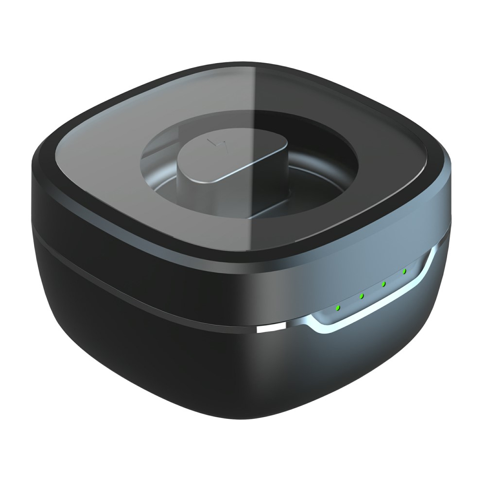 Smart Ring mit Ladecase / Blutsauerstoffmessung / Schlafqualitätsüberwachung IPX8 (19.8mm Durchmesser) - Schwarz