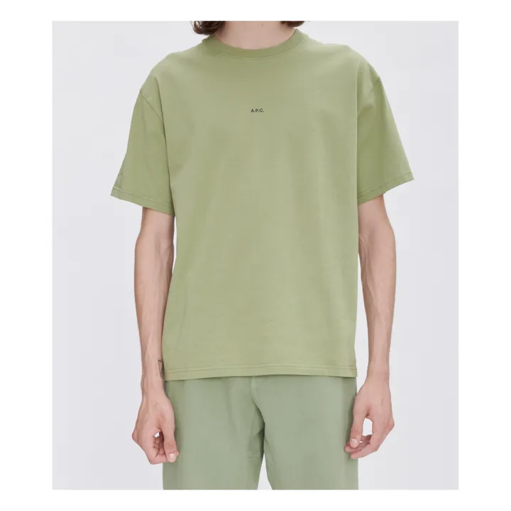 A.P.C. T-shirt Kyle Coton Bio | Vert kaki