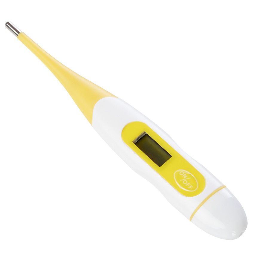 Thermomètre digital Aloha - Jaune - Ecru