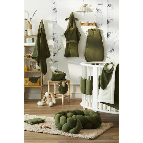 Couverture peluche gaze & microfibre Fougère - BB&CO