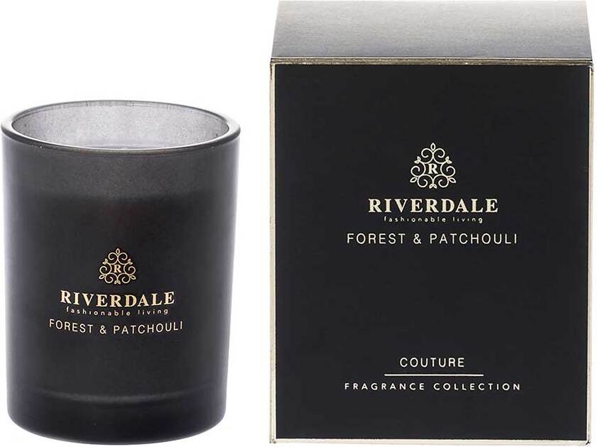 Riverdale geurkaars Boutique zwart forest & patchouli 22 uur D 9 H 11
