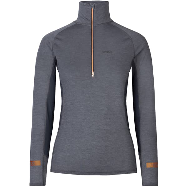 T-shirt ski de fond JOHAUG AERIAL WOOL MIX HALF ZIP TOP 2.0 DARK BLUE