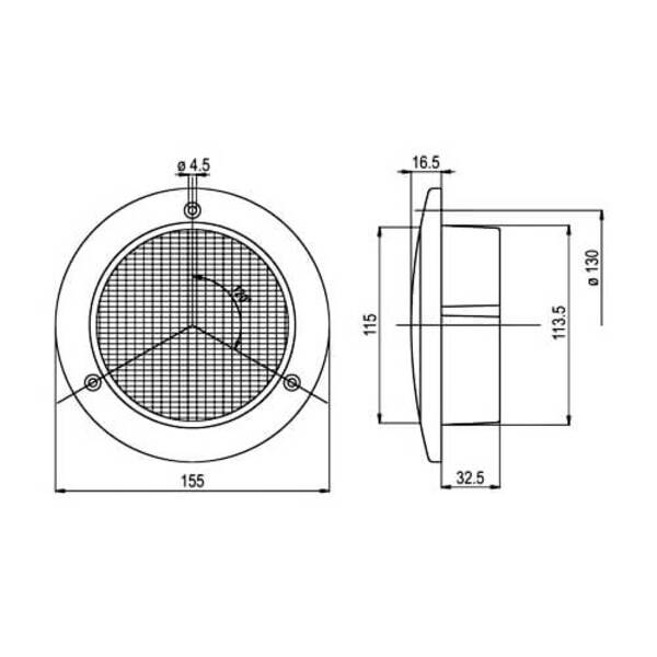 12-V-LED-Nebelschlussleuchte mit Rückstrahler - 4 W - Rot