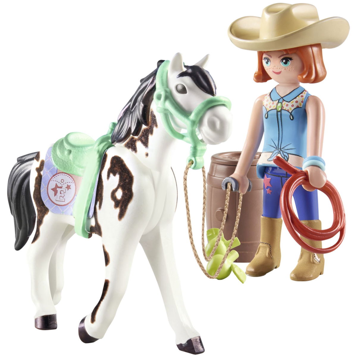 PLAYMOBILPLAYMOBIL   Horses of Waterfall 71358 Ellie & Sawdust mit Westernübung