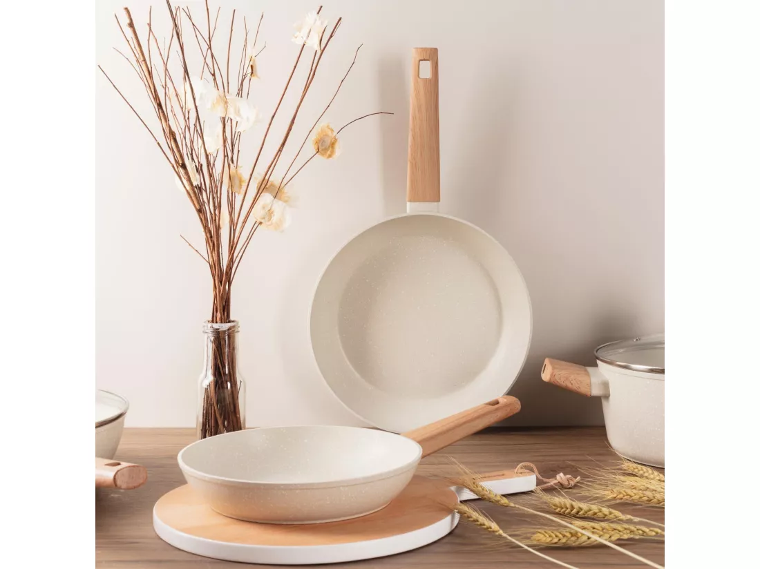 Set de 3 casseroles NATURALLY Ø18Ø22Ø26cm en aluminium forgé Bergner