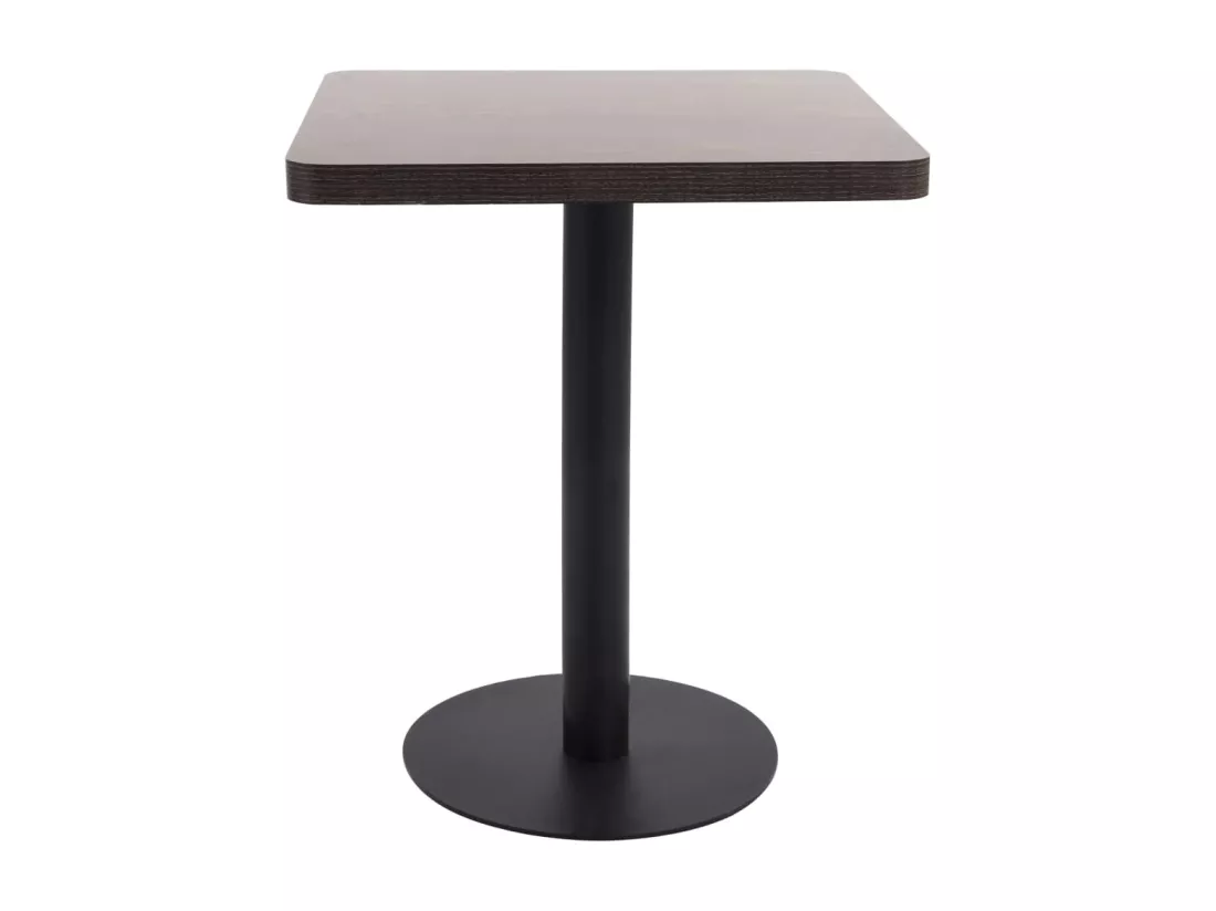 Table de bistro Marron foncé 60x60 cm MDF