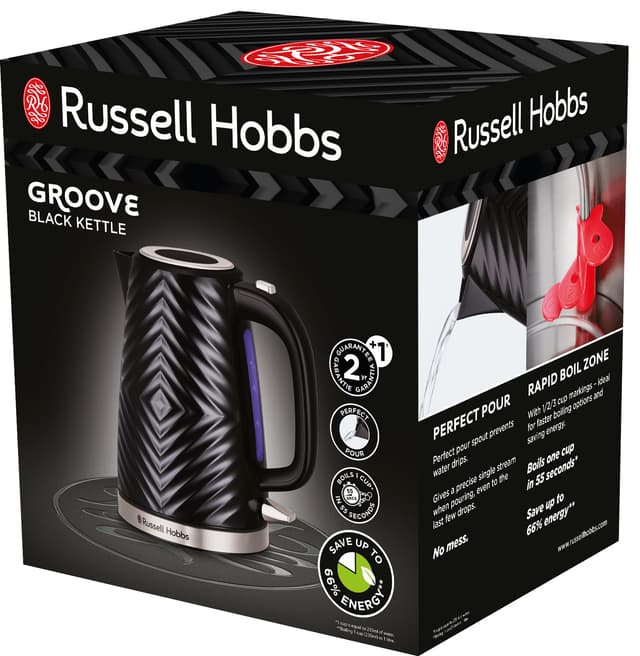 Russell Hobbs Groove elkedel 26380-70 (sort)