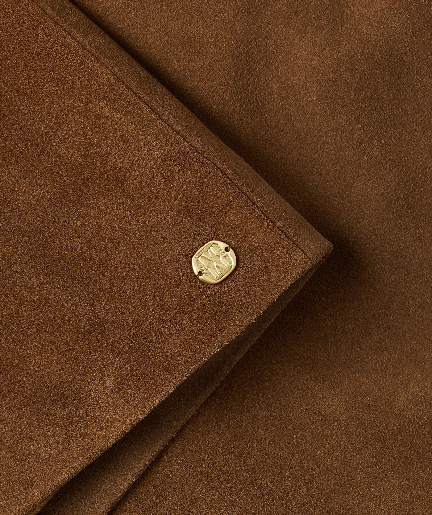 JV-FENELLA high rise shorts van suède - brown