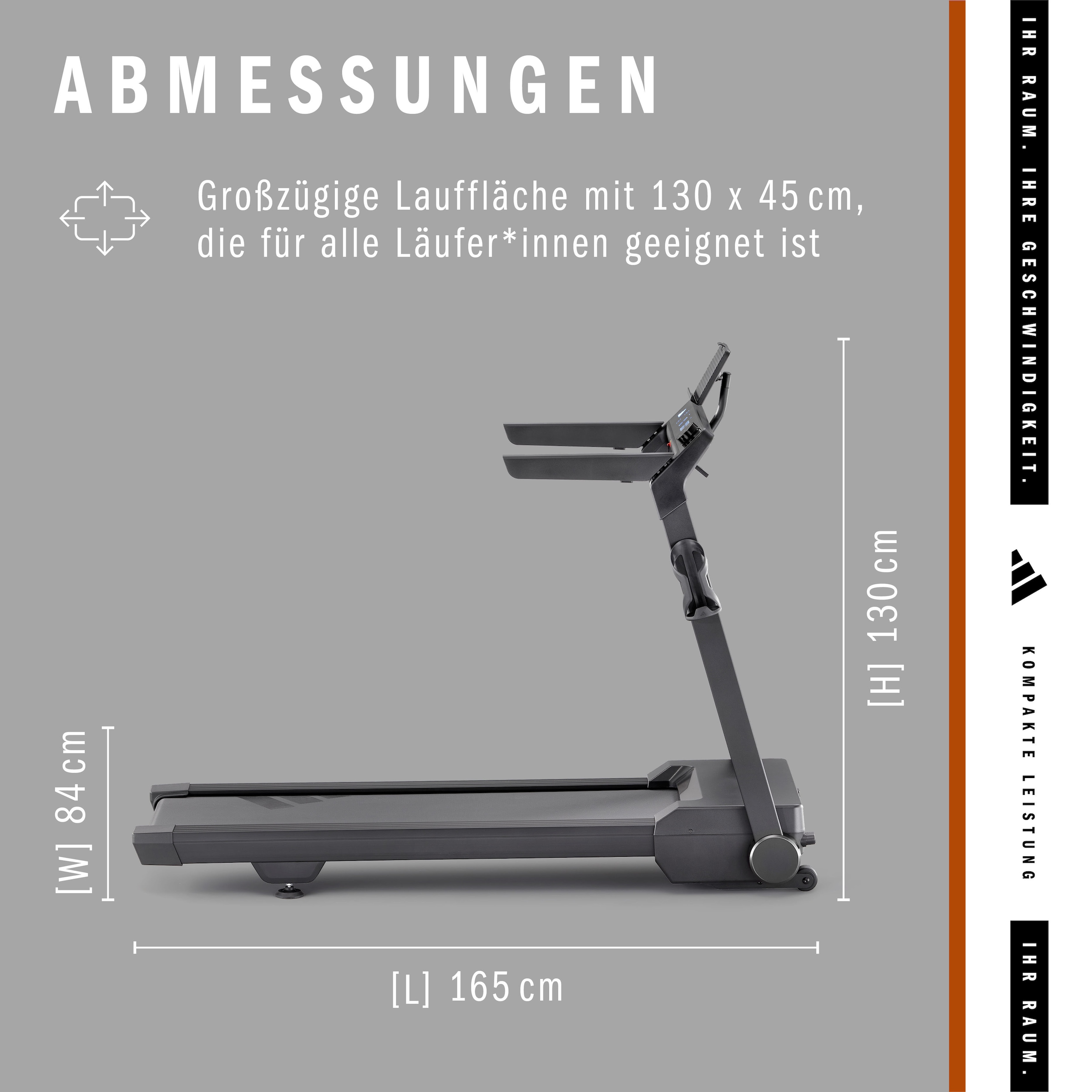 adidas Performance Laufband »T-24c« bis max. 18 km/h, klappbar
