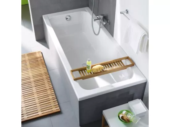 Baignoire droite 170x70 DURAVIT D-Code bonde au centre