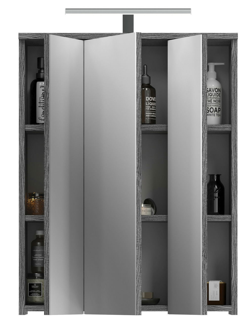 MID.YOU Spiegelschrank mit Beleuchtung BLAKE