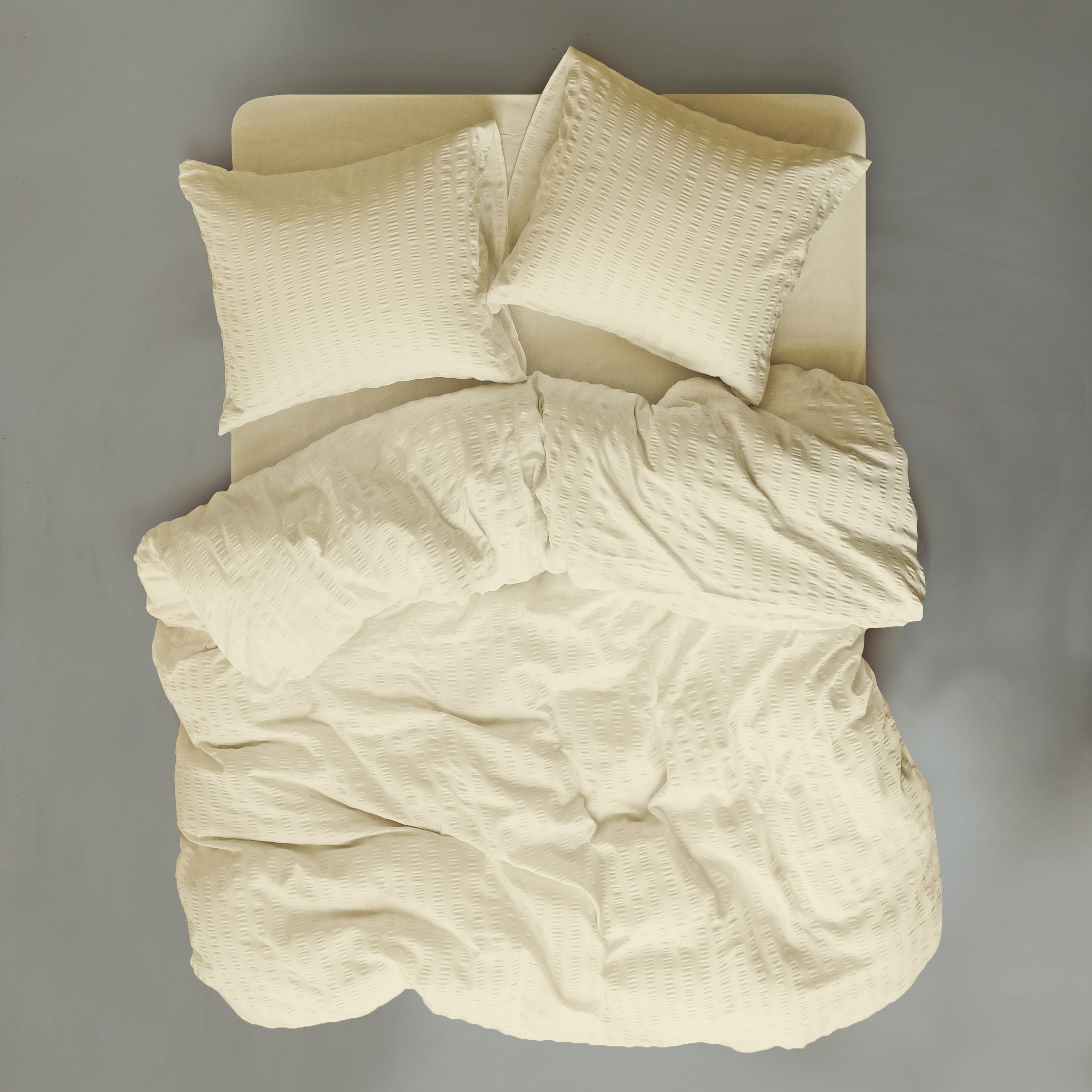 Crisp Sheets Smooth Waffle Dekbedovertrek 240 x 220 cm - Geel