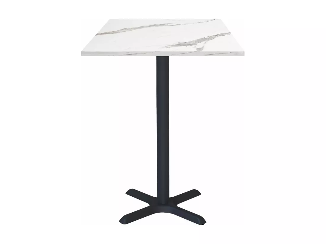 Mange-debout 60 x 60 cm - modèle Dina marbre blanc