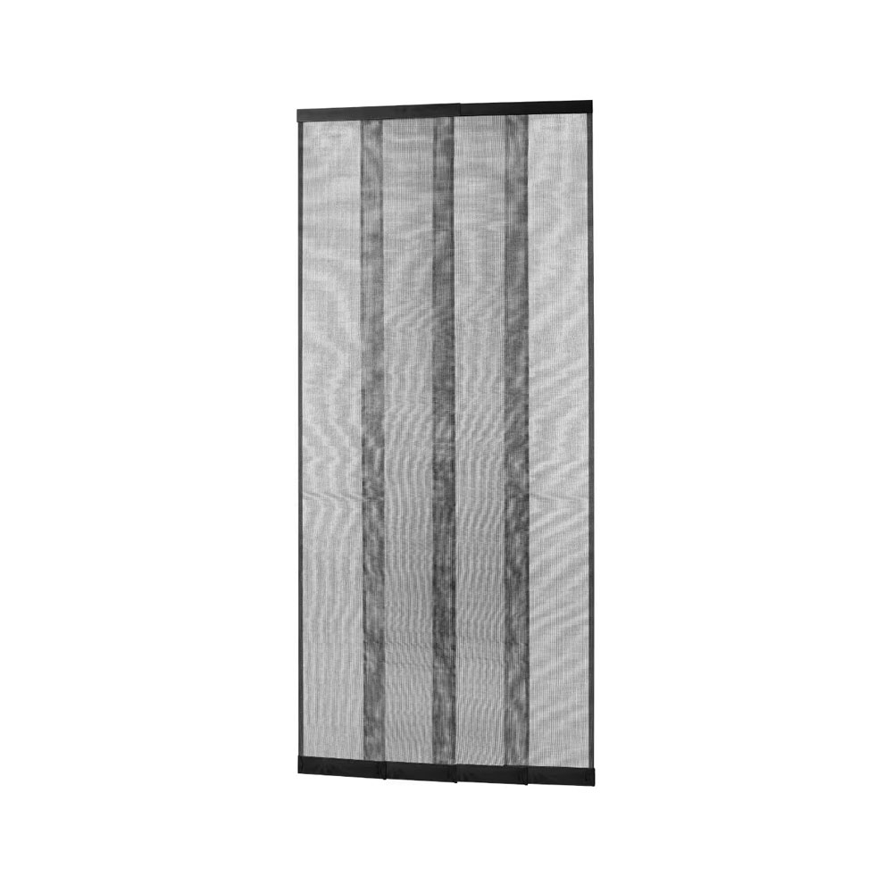 (95x220cm) Teleskopierbare Lamellentür Premium Fliegengitter Insektenschutz Vorhang (55298-00000-00) - Anthrazit