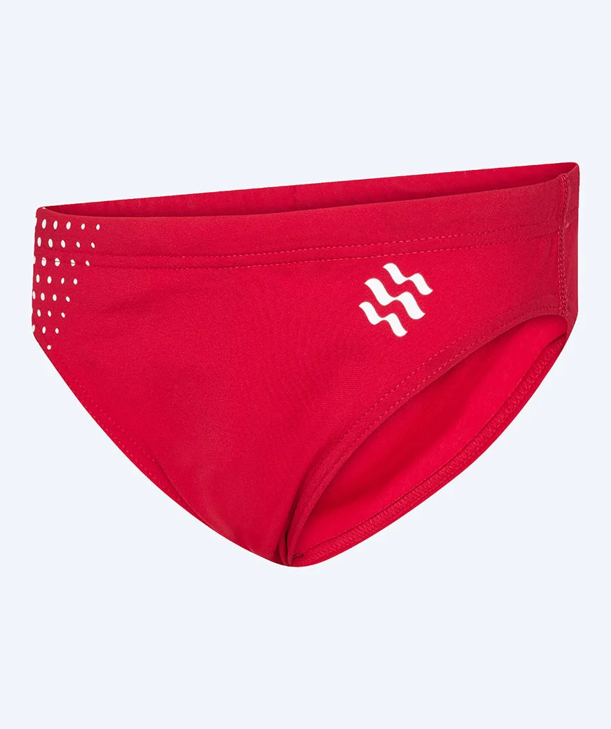 Watery trekantede badebukser til drenge - Budgie Eco - Red Sporty
