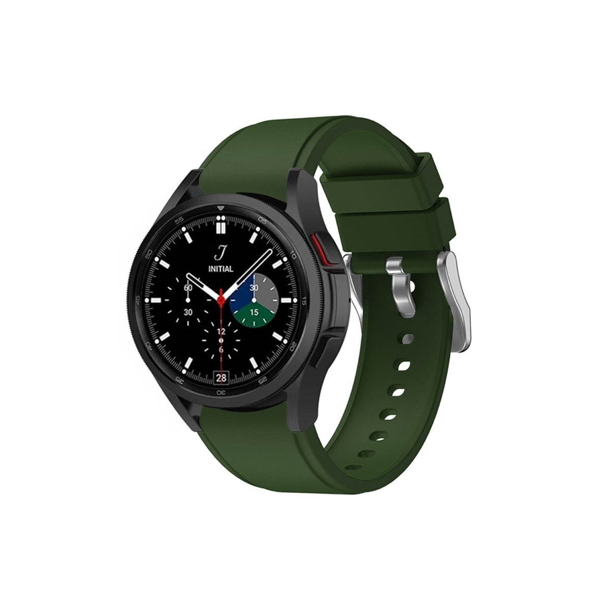 Sport armbånd till Samsung Galaxy Watch 4 Classic (46mm) - Mørk grø