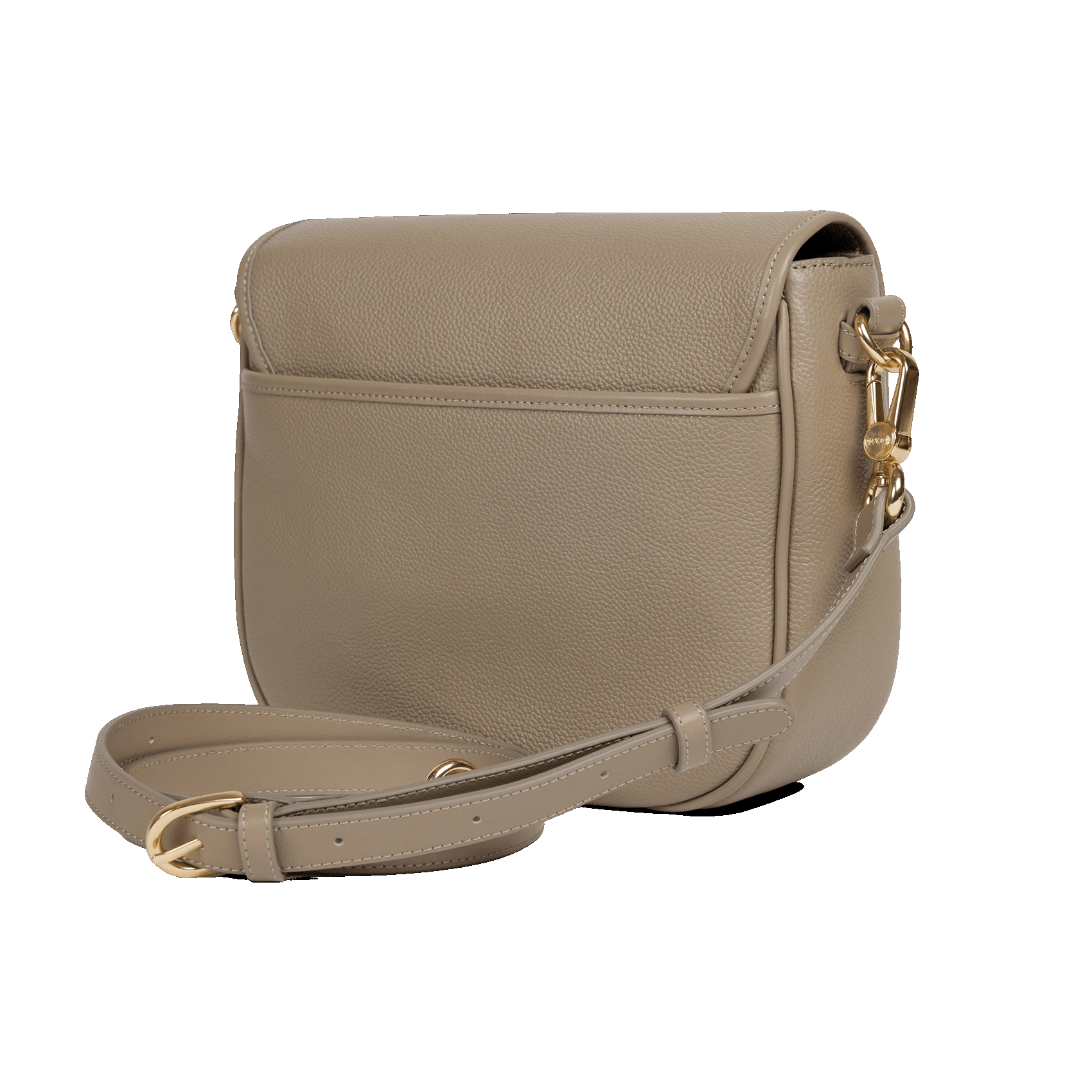 OLIVIA - Sac bandoulière besace en cuir | Gris