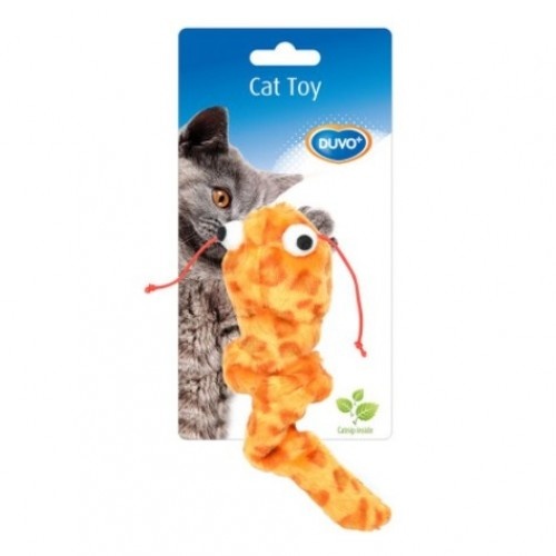 Brinquedo de pelúcia de gato laranja