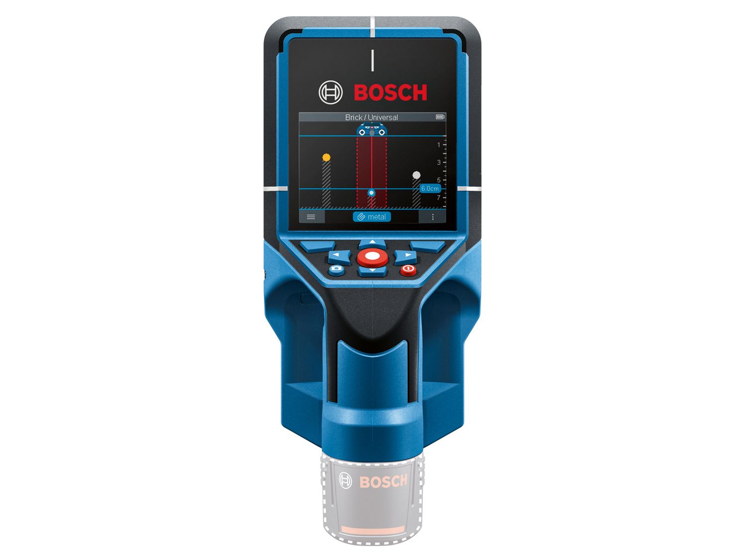Bosch Professional D-TECT 200 C Accu muurscanner 200mm 12V 2.0Ah in L-Boxx - 0601081601