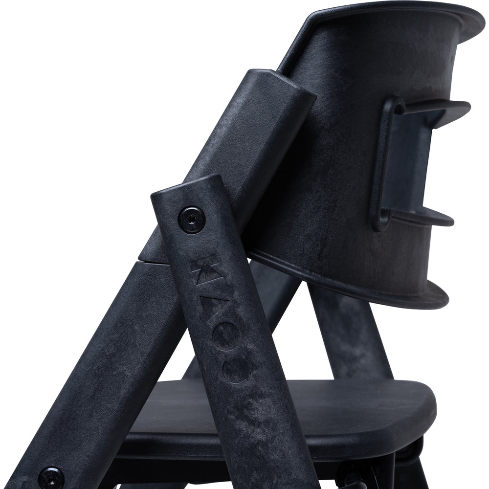 Køb KAOS Charcoal Black Klapp Højstol Recycled Med KLAPP® Sikkerhedsbøjle Og Bakke Bundle