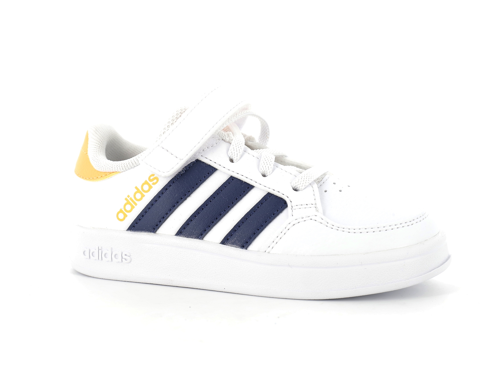 Adidas-GW2898 Synthétique Blanc-Jaune