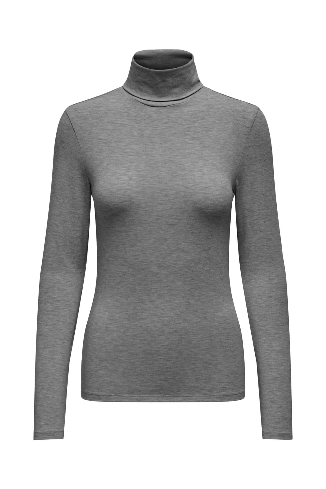 Only Onlsia L/S Roll Neck Top Box 4674043 medium grey melange