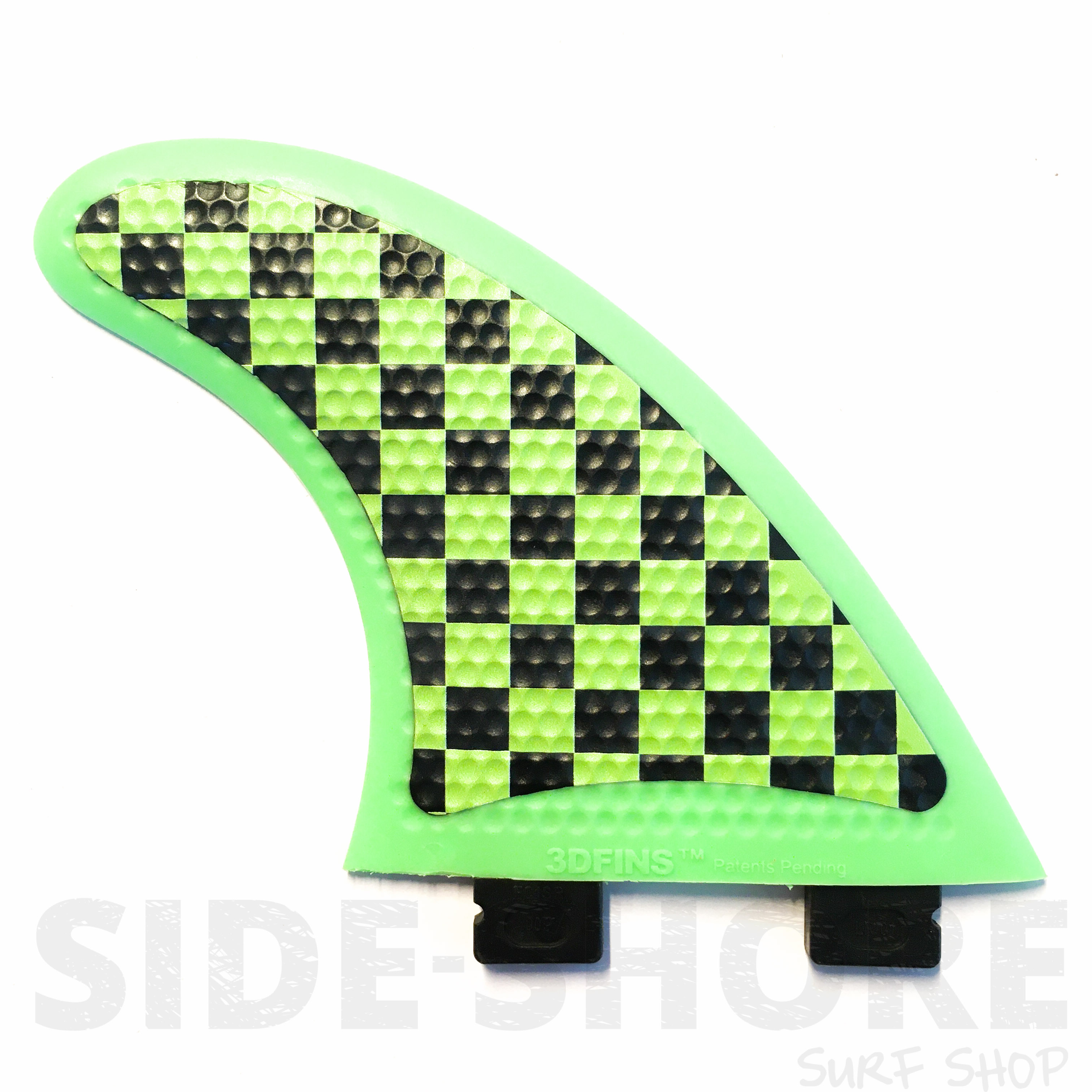 3DFINS Go Soft - Green Cheker Thruster FCS - Medium