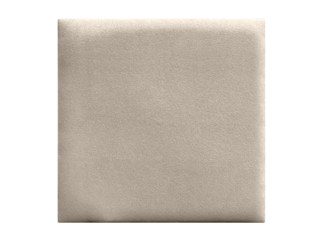 DHOME Lot de 6 Panneaux Rembourrés en Tissu Aqualine Autocollants pour Mur Acoustiques Absorbants Protection contre les Chocs (Beige, 50x50cm, x6)