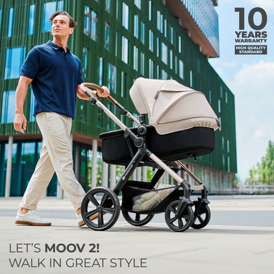 Kinderkraft MOOV 2 Air 3-in-1 Duovogn, Light Grey