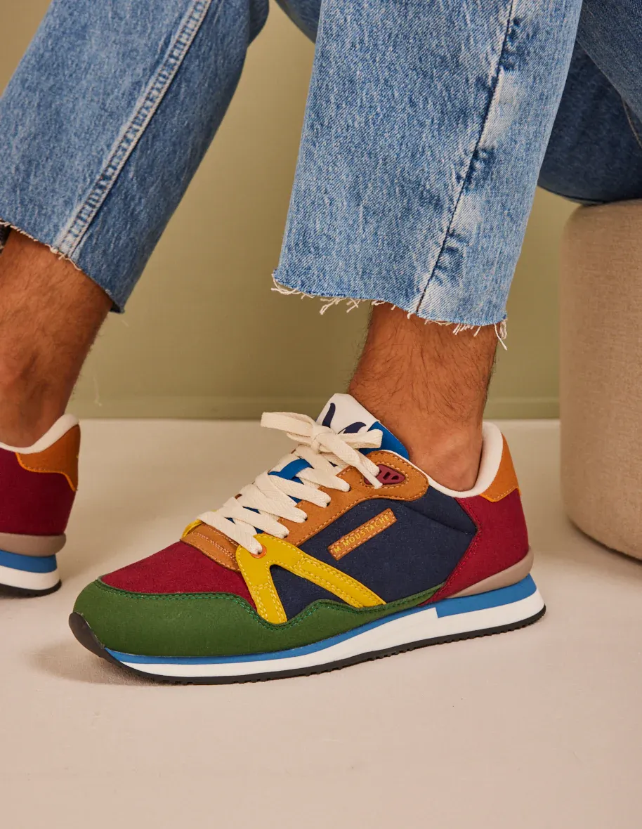 Sneakers basses multicolores vegan André M.Moustache