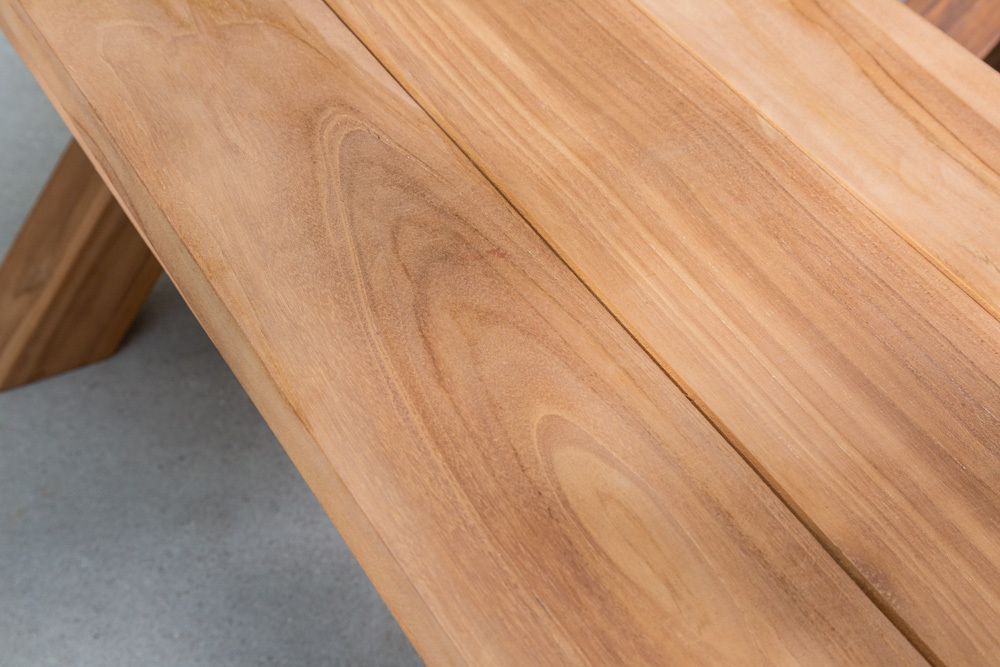 Massive Gartenbank EMPIRE TEAK 180cm Sitzbank Teakholz wetterfest