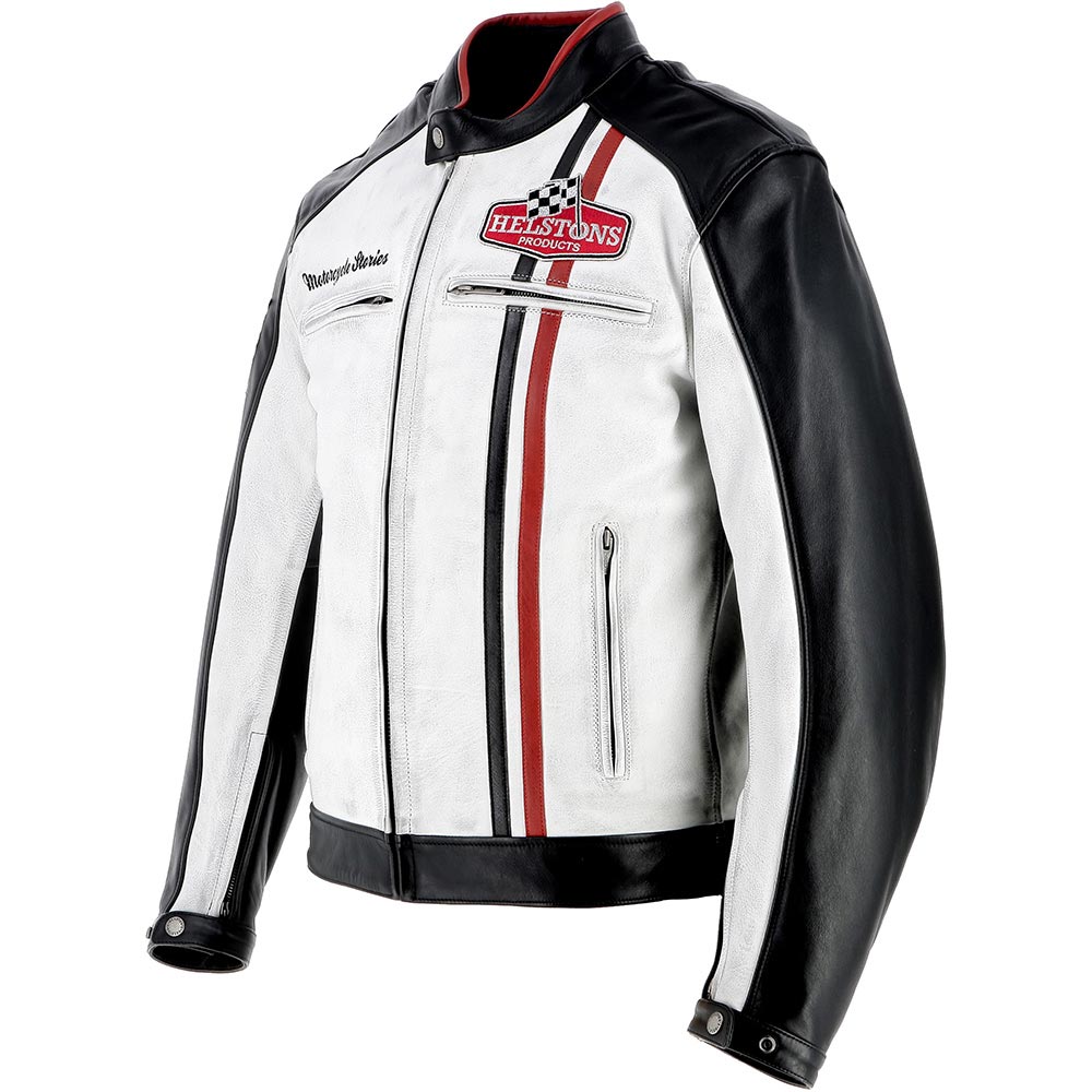 Helstons - Blouson Jay Motul Noir / Blanc