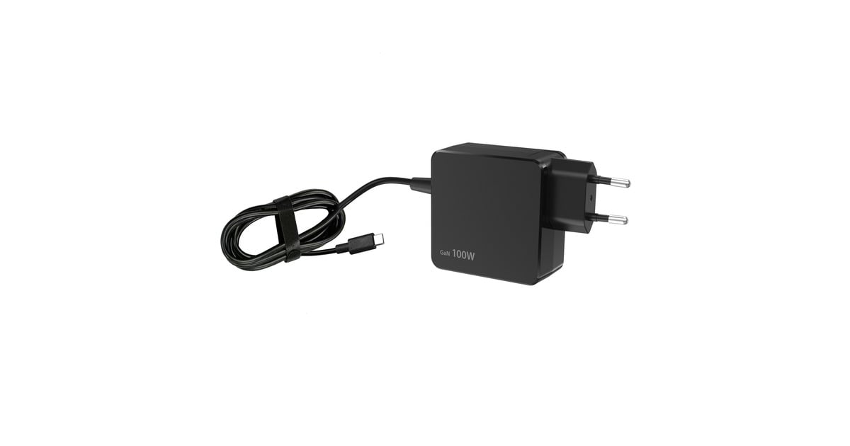 Sitecom100W USB-C Notebook Power Adapter oplader  (Zwart, 1,8 meter)