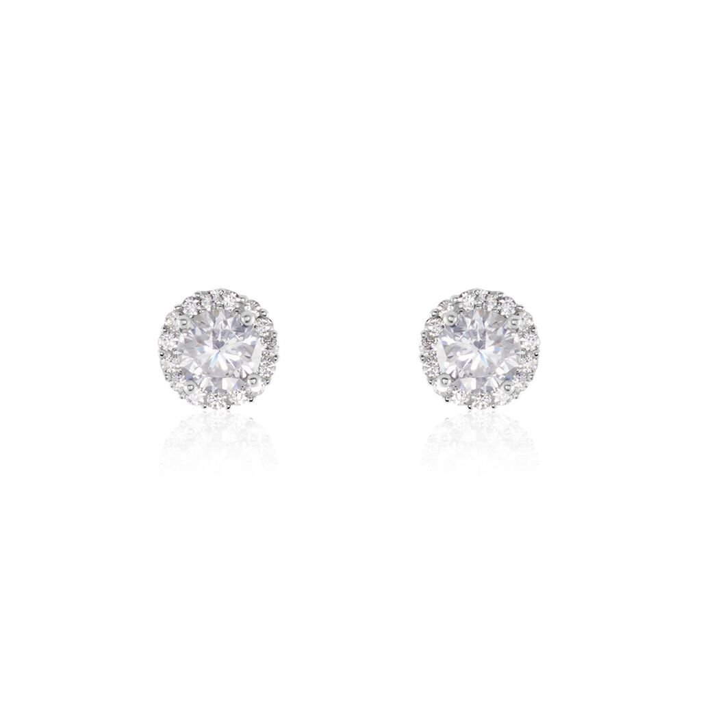 Boucles D'oreilles Puces Ioulando Argent Oxyde De Zirconium