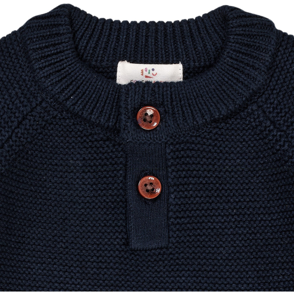 Køb Copenhagen Colors Navy Classic Cotton Baby Full Body
